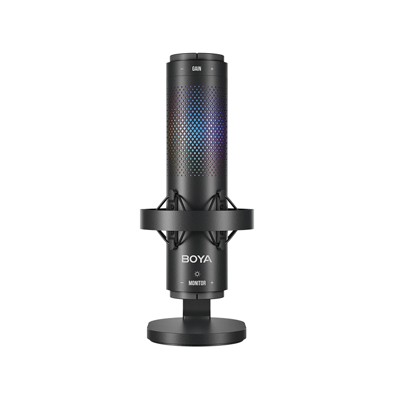 BOYA K9 USB Microphone – Studio-Grade USB Mic with RGB Lighting & 3 Polar Patterns
