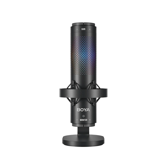 BOYA K9 USB Microphone – Studio-Grade USB Mic with RGB Lighting & 3 Polar Patterns