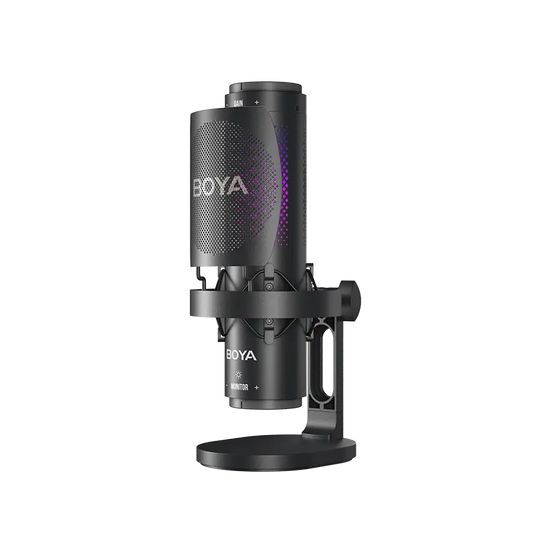 BOYA K9 USB Microphone – Studio-Grade USB Mic with RGB Lighting & 3 Polar Patterns