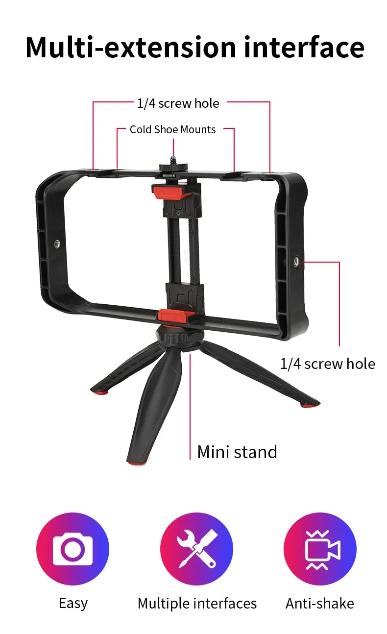 Jmary Mt-33 Vlog Kit Mobile and Camera Cage Rig
