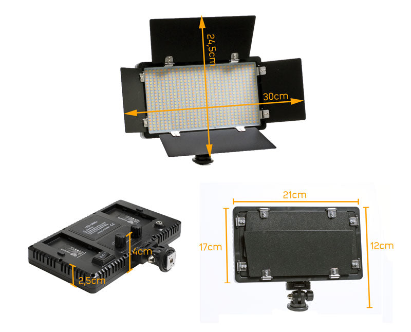 Video LED LIGHT 600 LEDs Video Camera Light For Studio