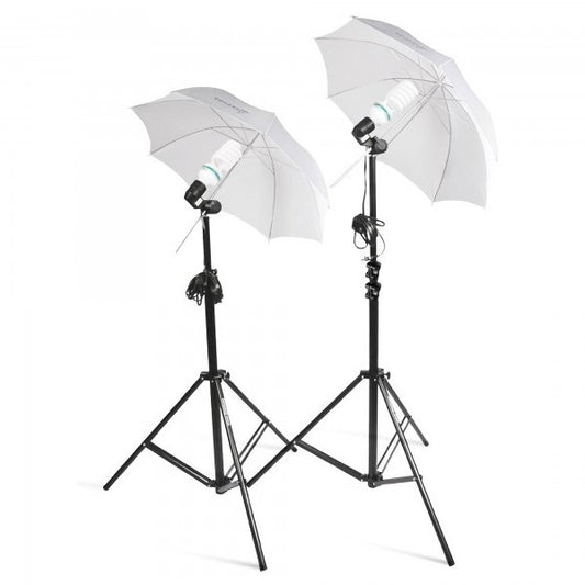 Pack Of 6 84 inch Long Light Stand Studio Dual Umbrella Continuous Lighting Kit